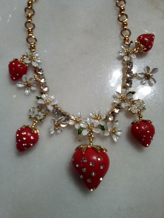 Betsey Johnson Other - Betsey Johnson Strawberry Necklace